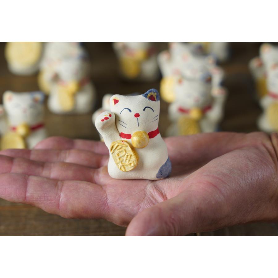 益子焼の招き猫 【小サイズ】 わかさま陶芸 職人の手づくり まねきねこ