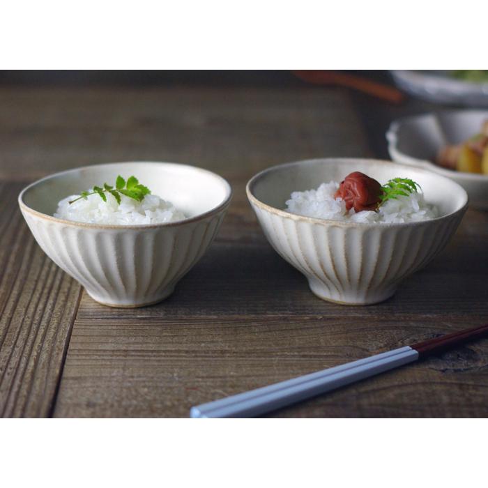 kinari ご飯茶碗【大小ペアセット】 益子焼 お茶碗 飯椀 ナチュラル