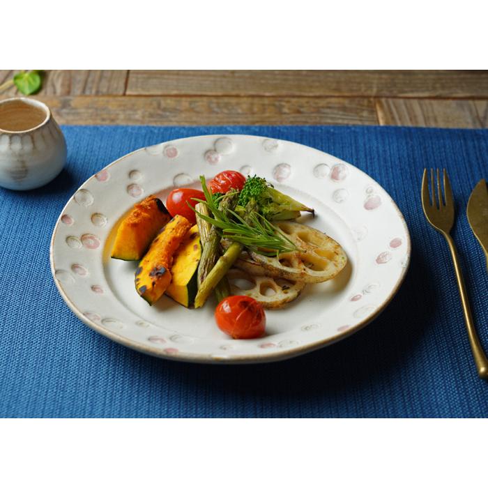 レトロ 鉢 皿 水玉 ドット 朱色 金縁 食堂 カフェ サラダ かき氷