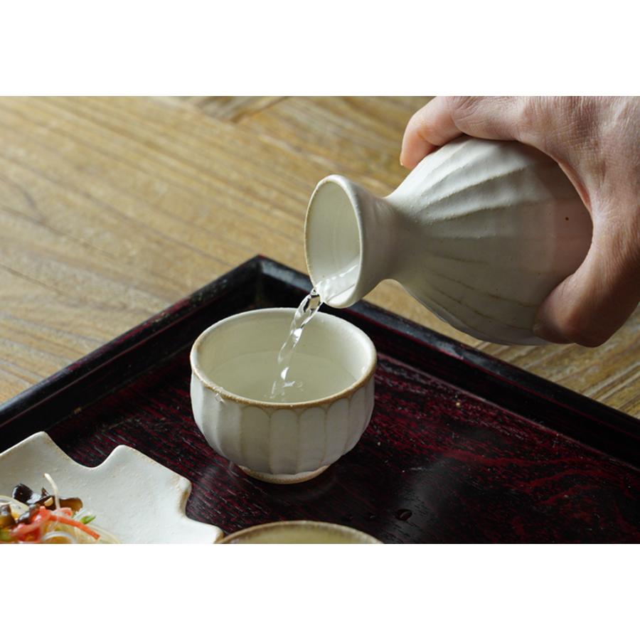 益子焼の酒器セット kinari 【徳利1点/ぐい呑み2点】 わかさま陶芸
