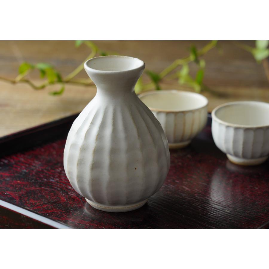 益子焼の酒器セット kinari 【徳利1点/ぐい呑み2点】 わかさま陶芸