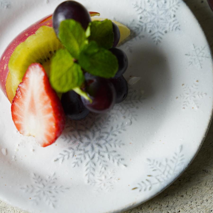 益子焼 雪の取り皿【スノーホワイト】小さなリム皿 わかさま陶芸 小皿