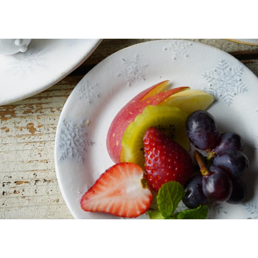 益子焼 雪の取り皿【スノーホワイト】小さなリム皿 わかさま陶芸 小皿