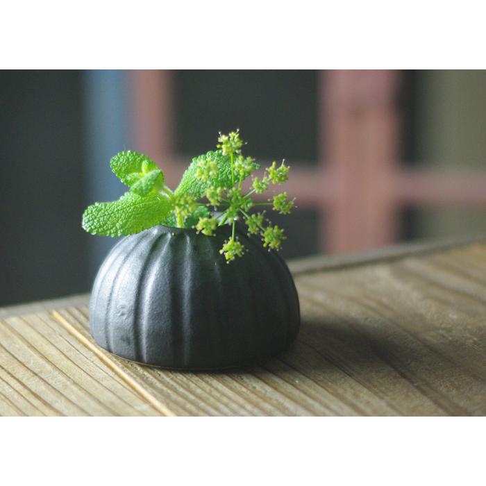 ドーム型一輪挿し 益子焼 わかさま陶芸 花器 花瓶 フラワーベース