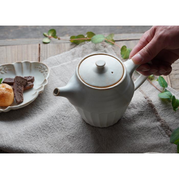 益子焼 ふっくらティーポット（大）kinari わかさま陶芸 急須 シンプル