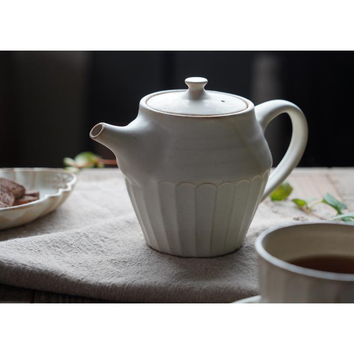 益子焼 ふっくらティーポット（大）kinari わかさま陶芸 急須 シンプル