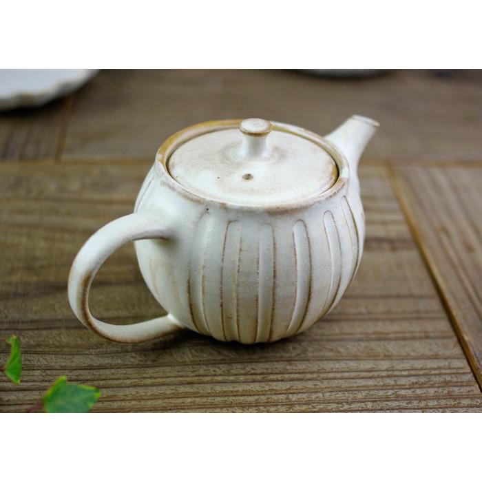 kinari まん丸ティーポット（小) 益子焼 わかさま陶芸 緑茶＆紅茶用