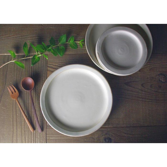 益子焼　Kinariプレート（L） 【送料無料】 kinariプレート（L） 益子焼 無地 大皿 シンプル ベーシック ワン
