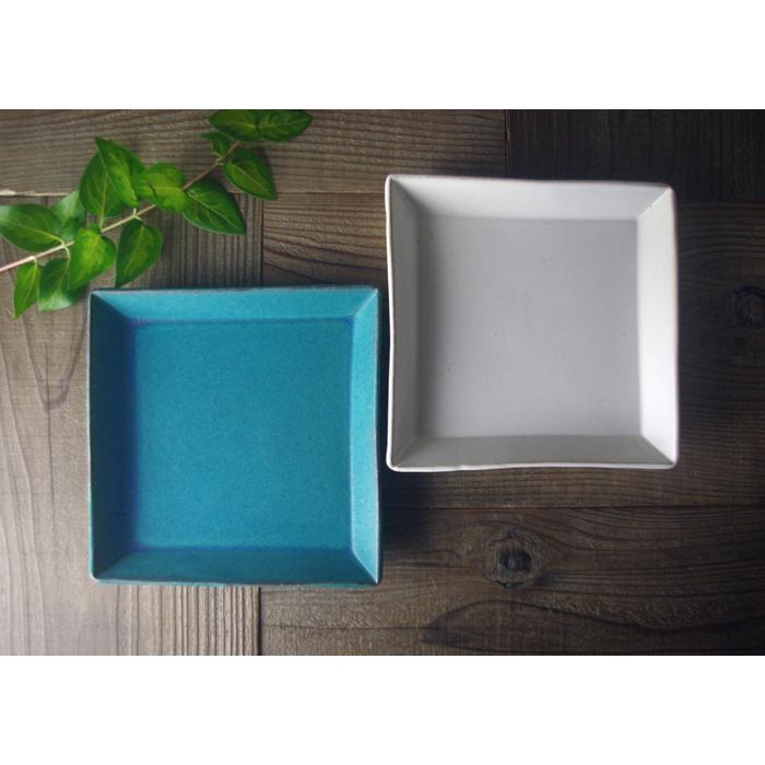 カルパッチョ皿（大） kinari 益子焼 角皿 大皿 ワンプレート皿