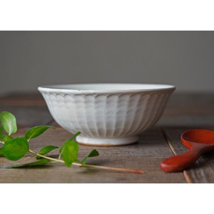 益子焼 ラーメンどんぶり（平） kinari わかさま陶芸 丼 麺鉢 中鉢