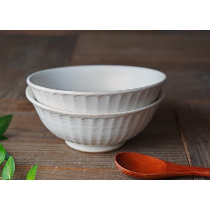 益子焼 ラーメンどんぶり（平） kinari わかさま陶芸 丼 麺鉢 中鉢