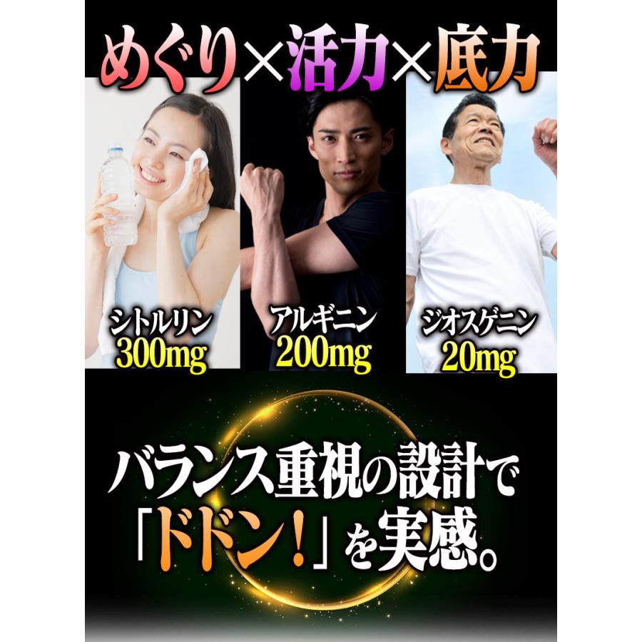 朝までドドンパ サプリ シトルリン300mg アルギニン200mg マカ