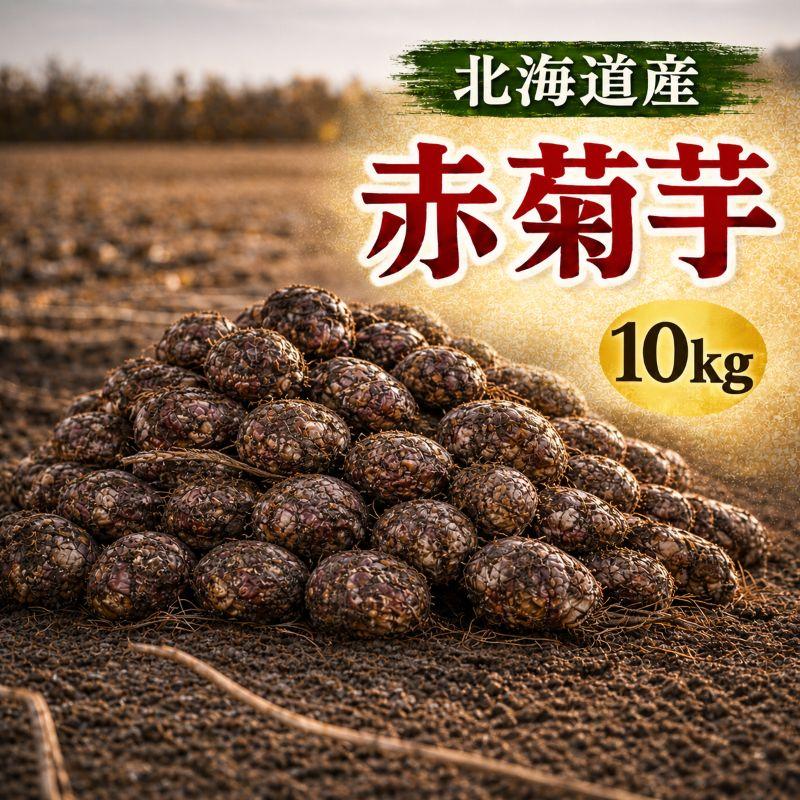 菊芋 入荷しました 北海道産 赤菊芋（紫菊芋系統）生菊芋 10kg 土付き