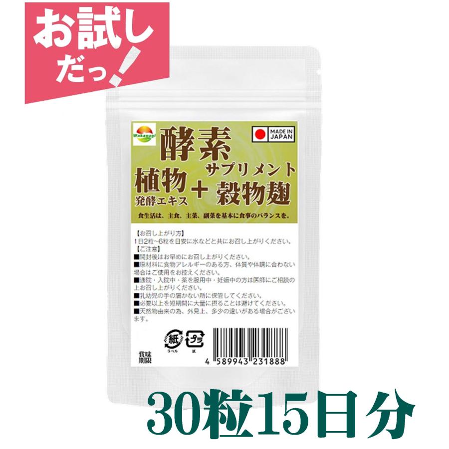 こうじ酵素 麹 酵素サプリ 酵素麹粒30粒 新酵素サプリメント 熟成137種