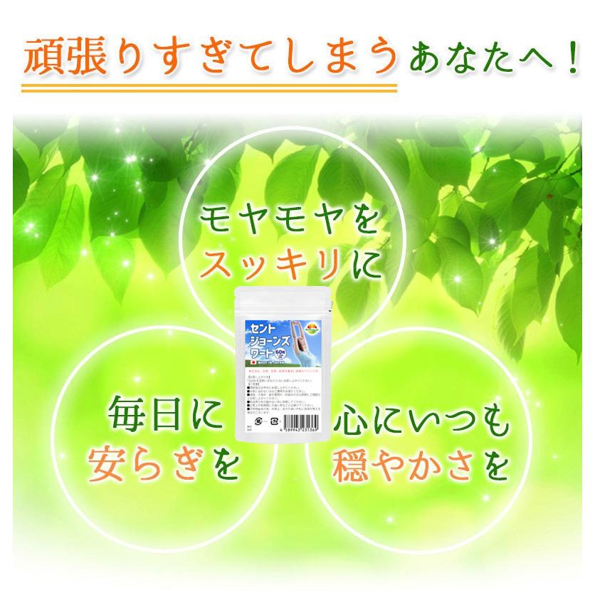 セントジョーンズワート 60粒 6袋セット計360粒 約6か月分 GABA配合
