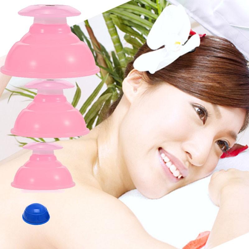 カッピング 特大吸い玉セット計4個セット シリコン Lサイズ1個 Mサイズ