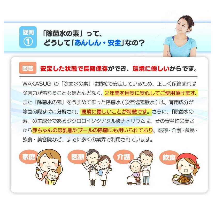 除菌水の素　80g　次亜塩素酸水生成パウダー　ジクロロイソシアヌル酸ナトリウム  日本製　詳細説明書付 爆買 |  | 06