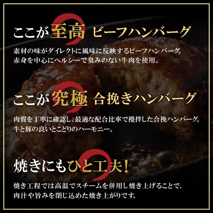 デミソースハンバーグ （20個入り 大容量3kg） ビーフ&合挽き お取り寄せ フト お祝い 肉総菜 肉料理 冷凍 肉 ギフト 博多若杉｜wakasugi｜04