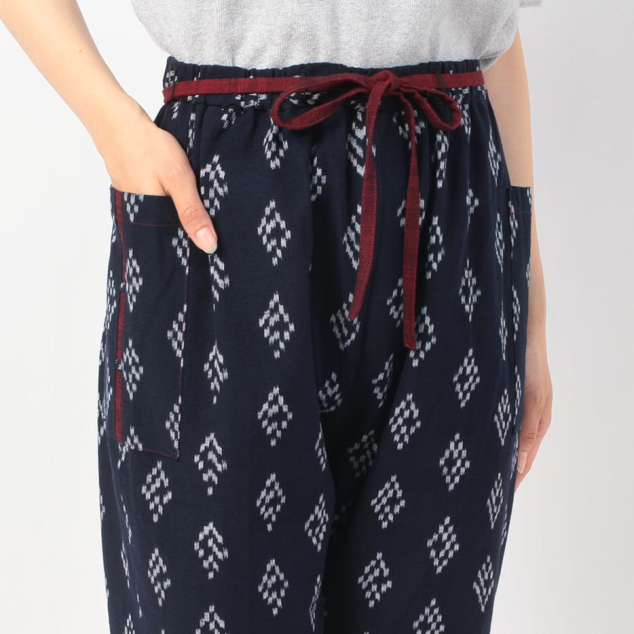 久留米絣もんぺ パンツ 美脚 モンペ 菱絣 日本製 民芸 工芸品 久留米絣もんぺ パンツ 美脚 モンペ 菱絣 日本製 民芸 工芸品