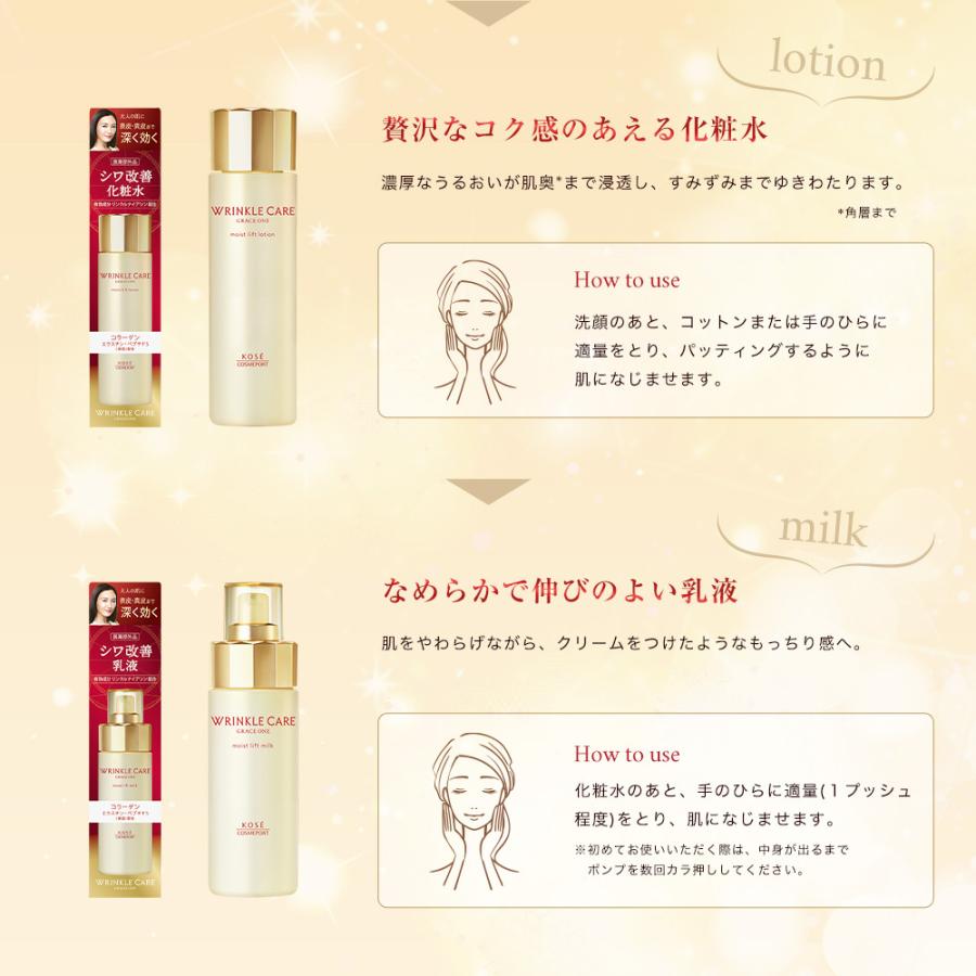 GRACE ONE グレイスワン リンクルケア モイストリフト ミルク GRACE ONE グレイスワン リンクルケア モイストリフト ミルク