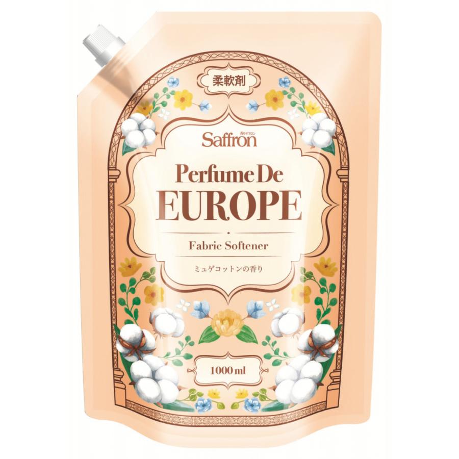 香りサフロン 柔軟剤 パフュームドヨーロッパ ミュゲコットンの香り 大容量 1000ｍｌ 春かぜ千里 日用良品 通販 Yahoo ショッピング