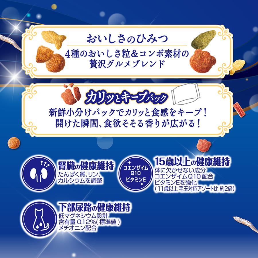 （1ケース販売）　「コンボ キャット 15歳以上 毛玉対応アソート  600g(120g*5袋) 」　12個の詰合せ_3