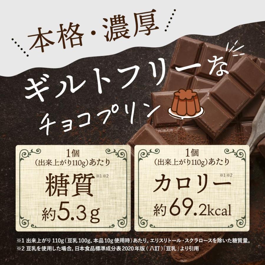 チョコプリンの素 糖質制限 手作り ココア プリン ミックス ロカボ
