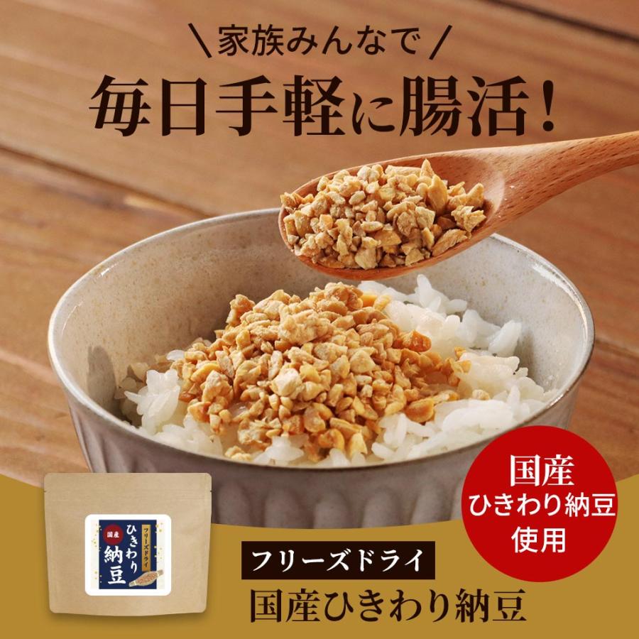ひきわり納豆 フリーズドライ 80g 国産 乾燥 なっとう 腸活 ダイエット
