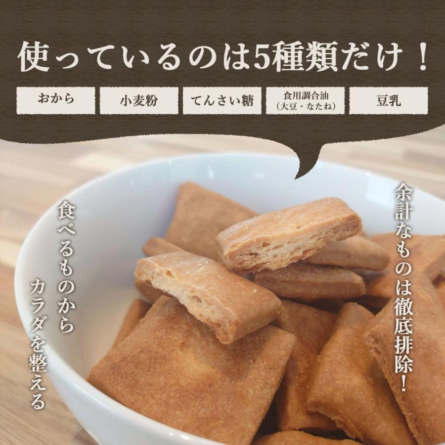 ちょっとだけかたい マクロビ 豆乳おからクッキー 500g ダイエット おから おからクッキー おやつ 食品 硬い TSG TN｜wakeariya｜09