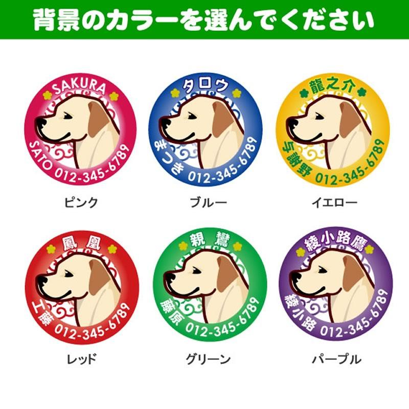犬 迷子札 大型犬イラスト ゴールデンレトリバー ラブラドール 