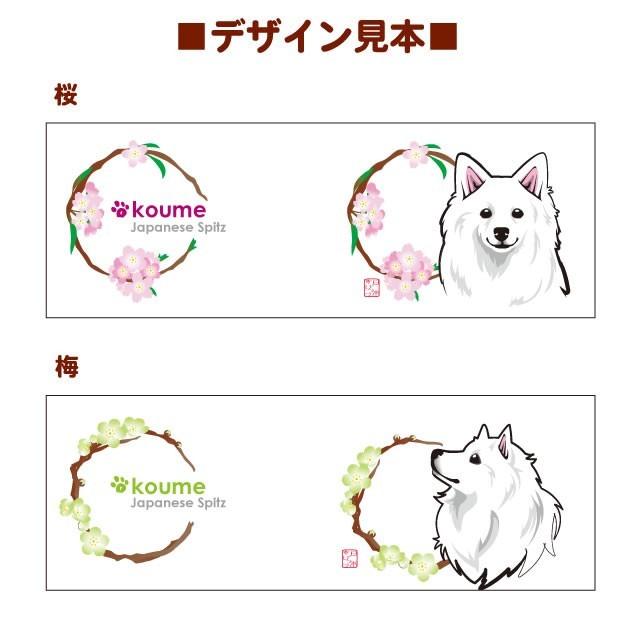 日本スピッツ グッズ・雑貨 − 日本スピッツと花丸 マグカップ : 和犬