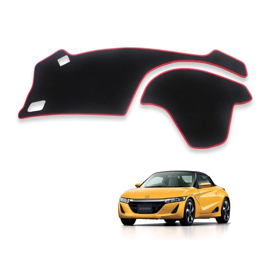 HONDA S660 ダッシュボード　自動車用 内装パネル ブラックレザー調 ホンダ S660 専用 ダッシュボードマット 内装パーツ カスタム