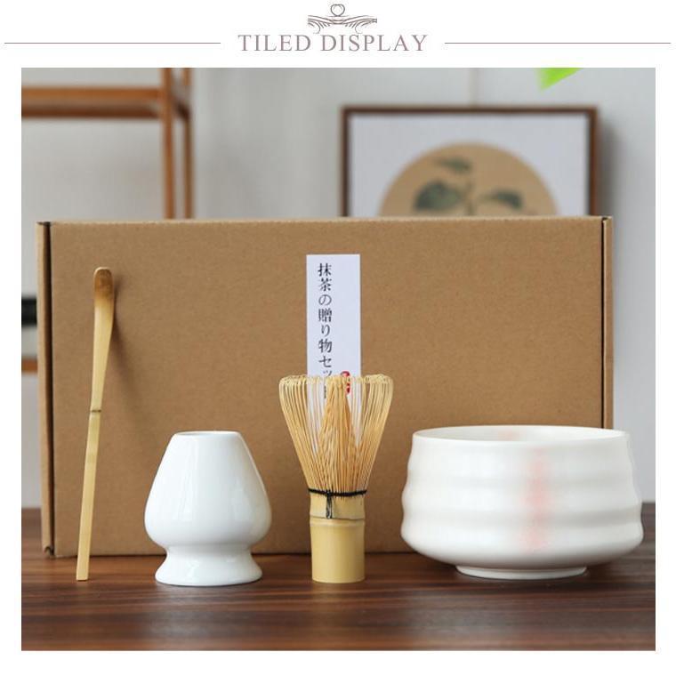 茶道具 セット 4点セット 初心者 茶道セット 入門セット 陶器 和風 竹