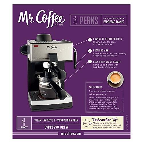 Mr. Coffee [ミスターコーヒー] スチームエスプレッソマシーン ECM160 4-Cup 4-Cup Steam Espresso Machi｜wakiasedry｜03