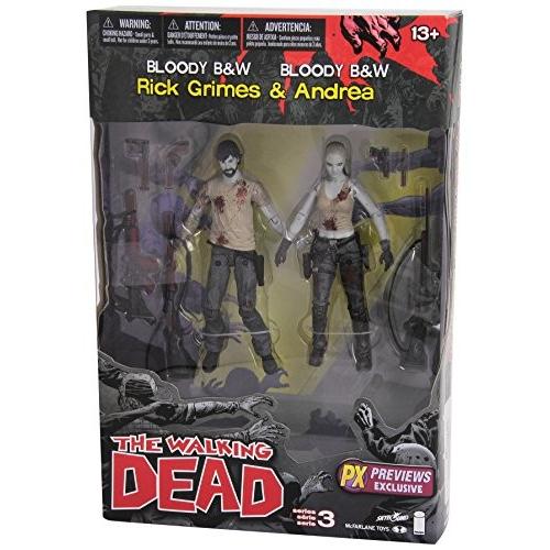 McFarlane Toys The Walking Dead Series 3: Rick and Andrea Action Figure (Bloody Versions) (2-Pack)