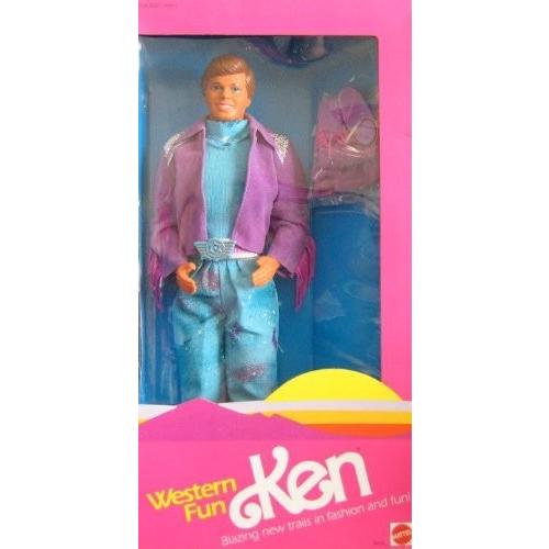 バービー Barbie - Western Fun KEN ケン Doll (1989 Mattel マテル Hawthorne) お人形さん あやつり人形 図形