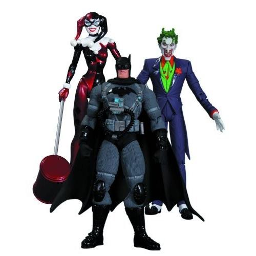 DC Collectibles Hush The Joker, Harley Quinn and Stealth Batman Action Figure Playset, 3-Pack by D