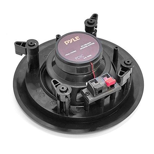 Pyle パイル PDIC61RDBK In-Wall / In-Ceiling Dual 6.5-Inch スピーカー システム, 2-Way, Flush Mount,の画像