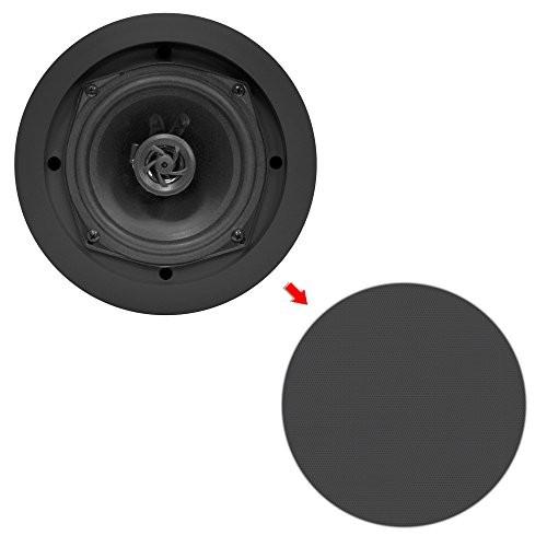 Pyle パイル PDIC61RDBK In-Wall / In-Ceiling Dual 6.5-Inch スピーカー システム, 2-Way, Flush Mount,の画像