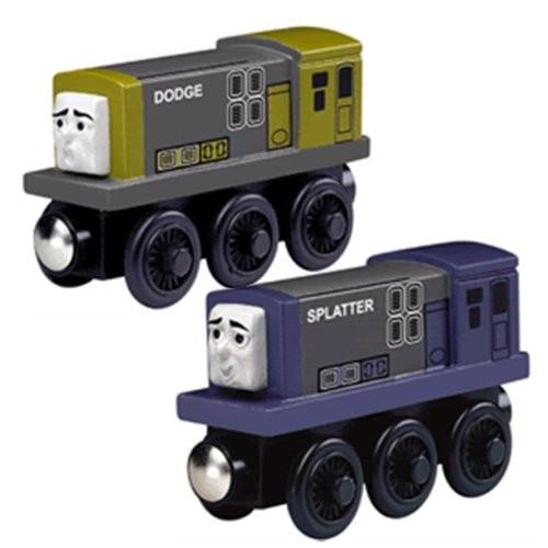 ラーニングカーブ きかんしゃトーマス 木製レールシリーズ　ドッヂ（ドッジ）と スプラッター