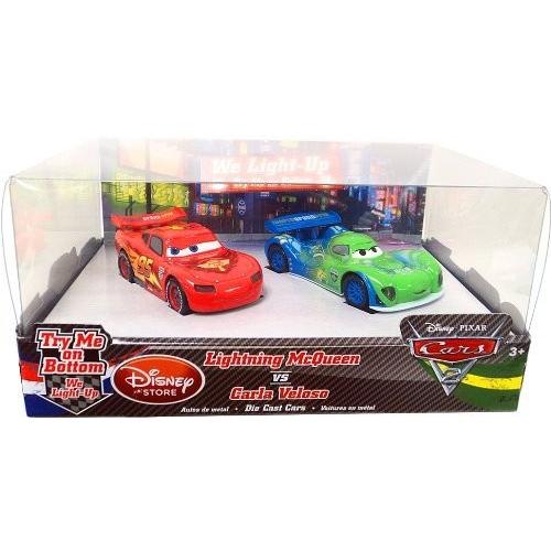 ディズニー / ピクサー CARS 2 Exclusive 148 Light Up Die Cast 2Pack Lightning McQueen vs Carla Velo
