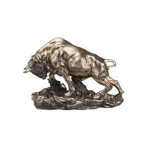 Design Toscano 10 in. Charge of the Buffalo Sculpture_1