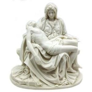Michelangelo's \"Pieta\"" Statue Sculpture Madonna Jesus"