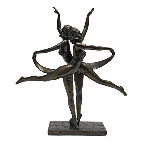 夏セール開催中 MAX80%OFF！ Design Toscano Butterfly Dancers 1925 Statue, Bronze その他インテリア雑貨、小物