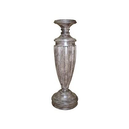Design Toscano Fluted Candleholder， 16'_1