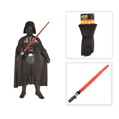 お得セール スターウォーズ Star Wars Darth Vader ダースベイダー Child Costume 衣装 with Lightsaber ライトセー