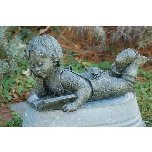 LadyBug Michael Statue Outdoor Statue， Moss