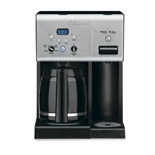 Cuisinart CHW-12 Coffee Plus 12-Cup Programmable Coffeemaker with Hot Water System, Black/Stainles｜wakiasedry