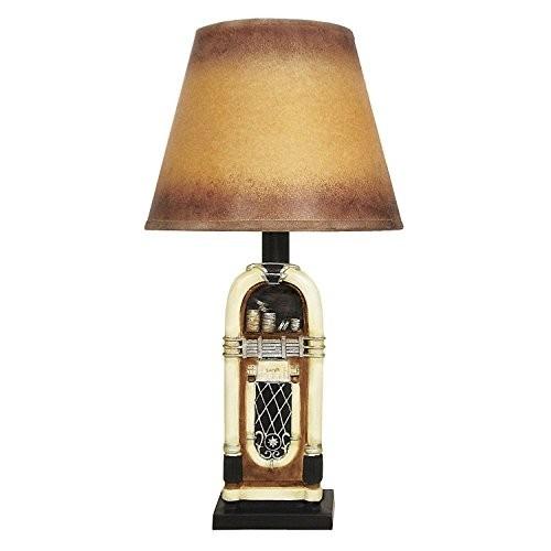 Design Toscano Rock and Roll Jukebox Table Lamp， 9 x 9 x 18.5'