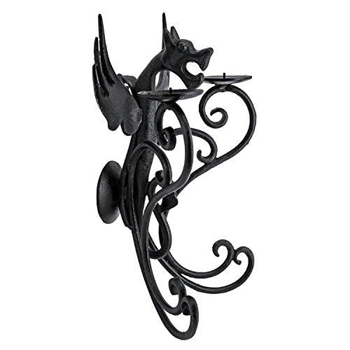 Design Toscano Castle Dragon Iron Wall Sconce_2